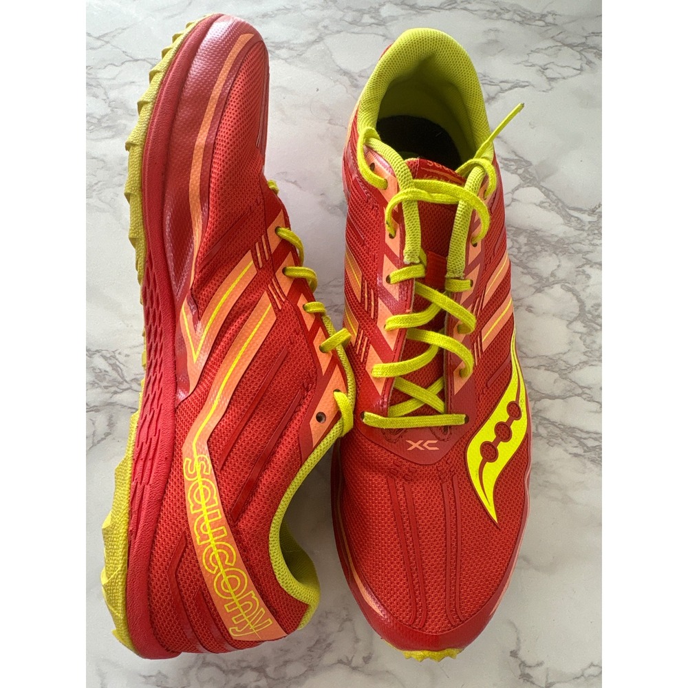 Saucony Kilkenny XC7 Flat Womens 10 Red Citron Cross Country Running Shoes
